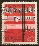 Stamps Germany -  Notas y diapasón (la canción y coro) 