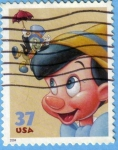 Stamps United States -  Pinocho