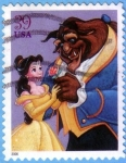 Stamps United States -  The Beauty & the Beast