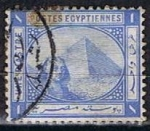 Stamps : Africa : Egypt :  Scott  37  Esfinge y Piramide (8)