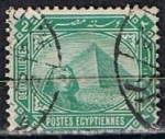 Stamps : Africa : Egypt :  Scott  44a  Esfinje y Piramide (6)