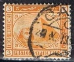 Stamps : Africa : Egypt :  Scott  46a  Esfinje y Piramide