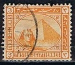 Stamps : Africa : Egypt :  Scott  46a  Esfinje y Piramide (6)