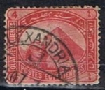 Stamps : Africa : Egypt :  Scott  47  Esfinje y Piramide