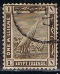 Stamps : Africa : Egypt :  Scott  50  Barcos del Nilo (6)