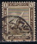 Stamps : Africa : Egypt :  Scott  50  Barcos del Nilo (7)