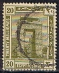 Stamps Egypt -  Scott  56  Templo de Khonsu (2)