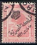 Stamps Egypt -  Scott  82  Esfinge  Reino Independiente (6)