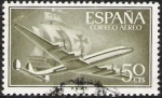 Stamps : Europe : Spain :  Superconstelación y Nao Santa Maria