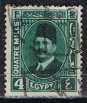 Stamps Egypt -  Scott  134  Rey  Fuad (2)
