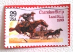 Stamps United States -  Cherokee strip