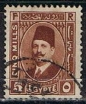 Sellos de Africa - Egipto -  Scott  135  Rey Fuad (10)