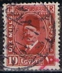 Sellos de Africa - Egipto -  Scott  136  Rey  Fuad (5)