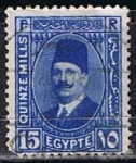 Sellos de Africa - Egipto -  Scott  139  Rey Fuad (8)