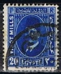 Sellos de Africa - Egipto -  Scott  141  Rey fuad (3)