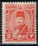 Sellos de Africa - Egipto -  Scott  243  Rey Farouk (3)