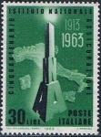 Stamps : Europe : Italy :  CINCUENTENARIO DEL INSTITUTO NACIONAL DE SEGURIDAD. Y&T Nº 887