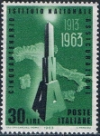 Stamps Italy -  CINCUENTENARIO DEL INSTITUTO NACIONAL DE SEGURIDAD. Y&T Nº 887