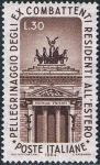 Stamps Italy -  PEREGRINACIÓN DE LOS EXCOMBATIENTES ITALIANOS DEL EXTRANJERO, A ROMA. Y&T Nº 912 
