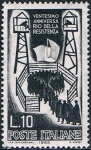 Stamps : Europe : Italy :  20º ANIVERSARIO DE LA RESISTENCIA. PRISIONEROS. Y&T Nº 916