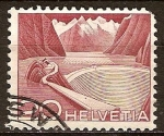 Stamps Switzerland -  Tecnolgia y paisaje(embalse en Grimsel).