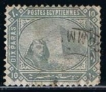 Stamps Egypt -  Scott  33  Esfinge y Piramide (2)