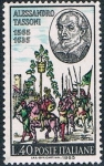 Stamps : Europe : Italy :  4º CENT. DEL NACIMIENTO DEL POETA ALESSANDRO TASSONI. Y&T Nº 927