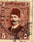 Stamps : Africa : Egypt :  Rey Fouad