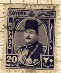 Stamps : Africa : Egypt :  Rey Farouk