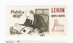 Stamps Poland -  Lenin (repetido)