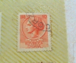 Sellos de Europa - Italia -  Coin of syracuse