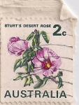 Stamps Australia -  rosa