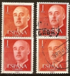 Stamps Spain -  General Franco