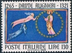 Sellos de Europa - Italia -  7º CENT. DEL NACIMIENTO DE DANTE ALIGHIERI. EL PARAISO. Y&T Nº 932