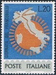 Stamps : Europe : Italy :  DIA DEL SELLO 1965. Y&T Nº 937