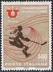 Stamps Italy -  JUEGOS UNIVERSITARIOS DE INVIERNO EN SESTRIERES-CLAVIERES Y TURIN. Y&T Nº 942