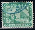 Stamps Egypt -  Scott  44a  Esfinge y Piramide