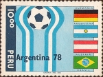 Stamps Peru -  Mundial de Fútbol Argentina '78. Alemania-Argentina-Austria-Brasil.