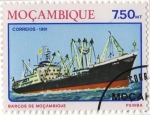 Stamps : Africa : Mozambique :  Barcos de Mozambique.- PEMBA
