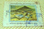Sellos de America - El Salvador -  Ingenio central azucarero jibao
