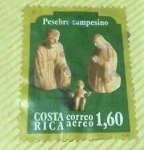 Stamps Costa Rica -  Pesebre campesino