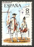 Sellos de Europa - Espa�a -  2201 - Uniforme Militar del Abanderado del Regimiento de Zamora, 1739