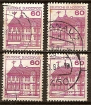 Stamps Germany -  Castillo de Rheydt en (Mönchengladbach)