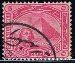 Sellos de Africa - Egipto -  Scott  48  Esfinge y Piramide (2)