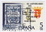 Stamps : Europe : Spain :  50 Aniversario recargo expo BCN