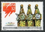 Stamps Spain -  2908- Nominación de Barcelona como sede Olímpica 1992. Chimeneas de la Casa Batlló de Barcelona.