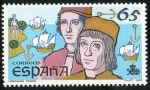 Stamps Spain -  2924-  V CENTENARIO DEL DESCUBRIMIENTO DE AMÉRICA.  VICENTE YÁÑEZ PINZÓN Y MARTÍN ALONSO PINZÓN.