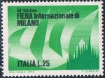 Stamps Italy -  CINCUENTENARIO DE LA FERIA INTERNACIONAL DE MUESTRAS DE MILAN. Y&T Nº 1096