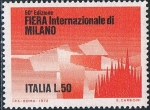 Stamps : Europe : Italy :  CINCUENTENARIO DE LA FERIA INTERNACIONAL DE MUESTRAS DE MILAN. Y&T Nº 1097