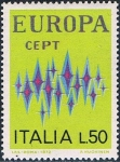Stamps Italy -  EUROPA 1972. Y&T Nº 1099